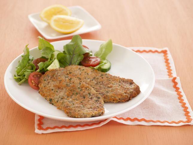 Parmesan Australian lamb schnitzel