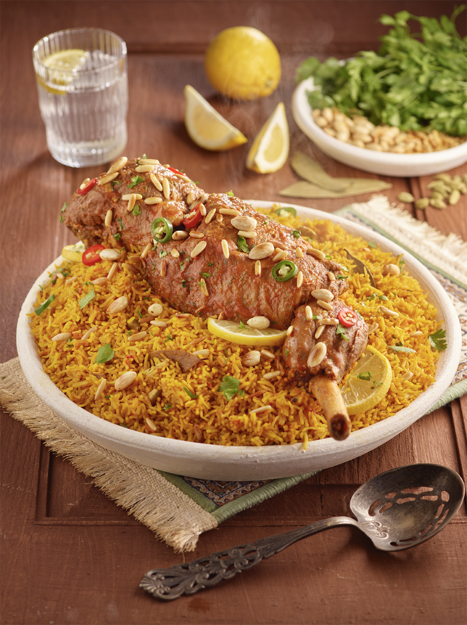 Traditional Australian lamb kabsa