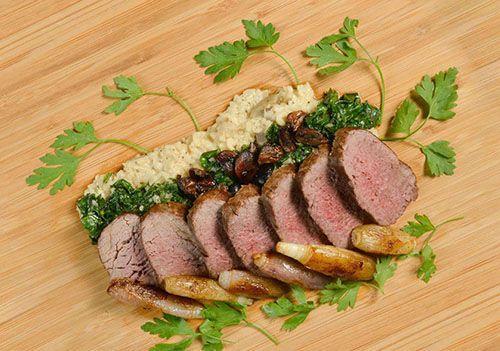 Australian beef tenderloin parmesan risotto and pan juices