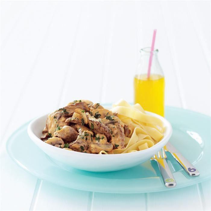 Easy beef stroganoff