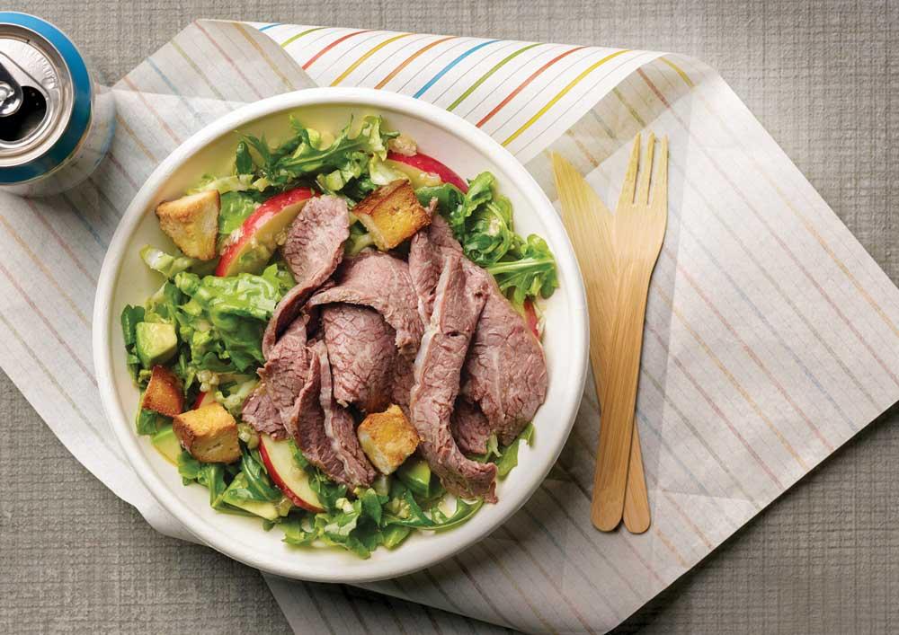 Braised short ribs chopped salad