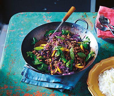 Sticky thai beef mince