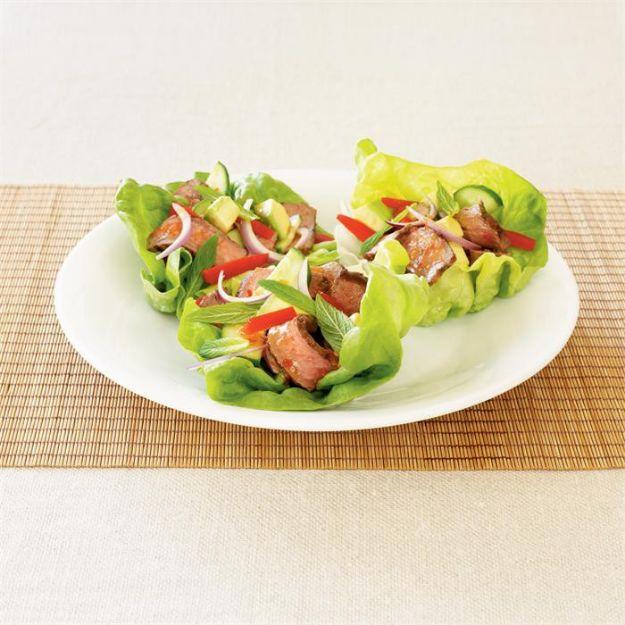 Lamb and lettuce cups