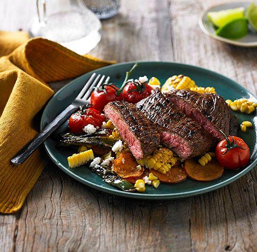 Texas flank steak salad