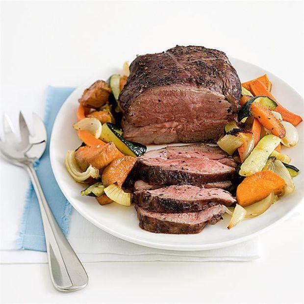 Garlic and oregano roast lamb