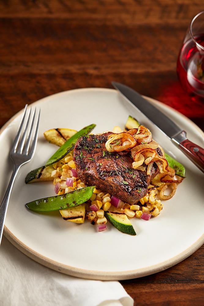 Espresso rubbed Australian grass-fed strip steak