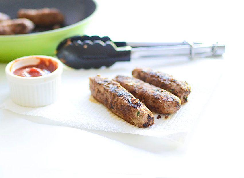 Homemade sausages