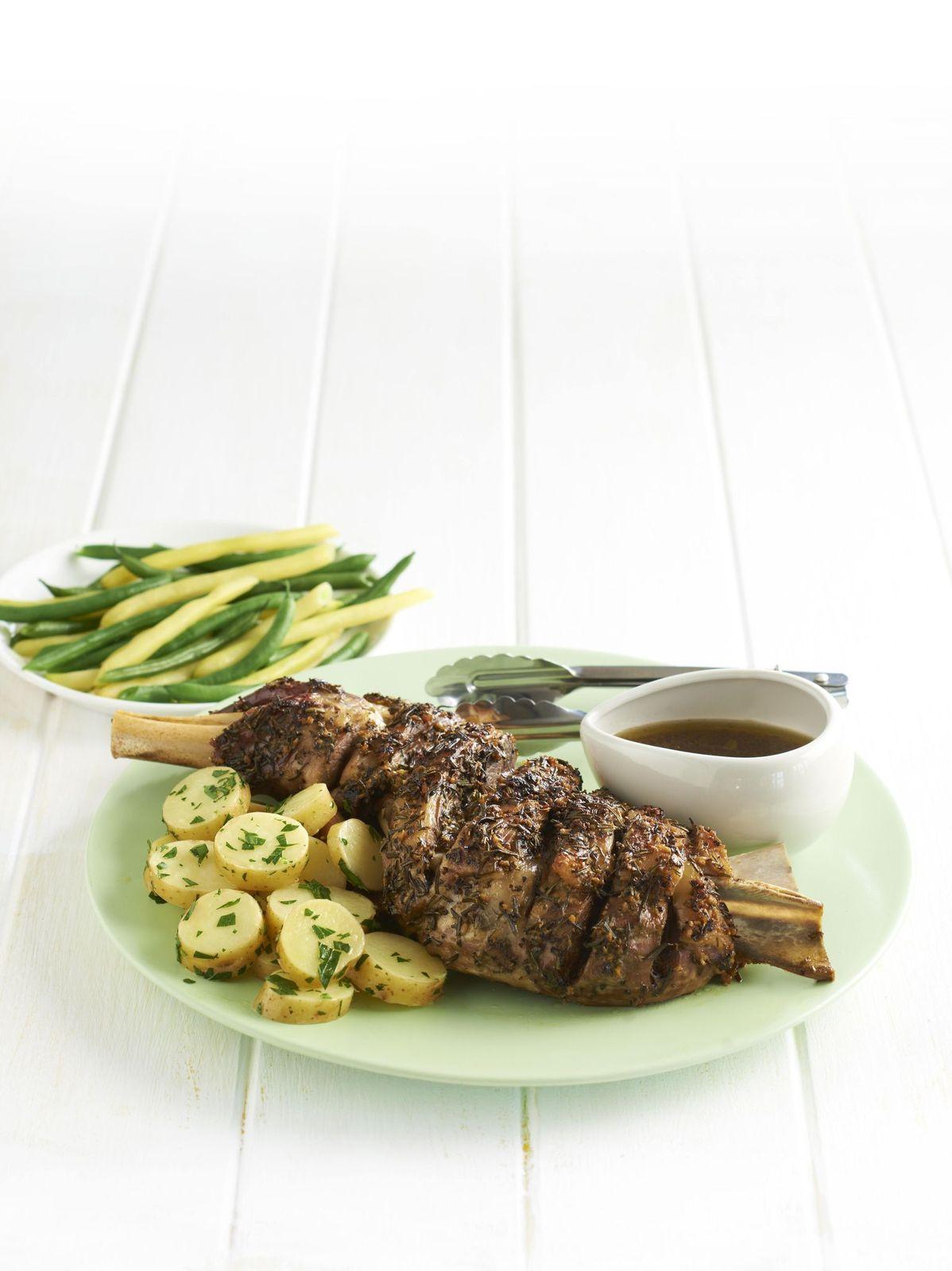 Rosemary and garlic lamb shoulder