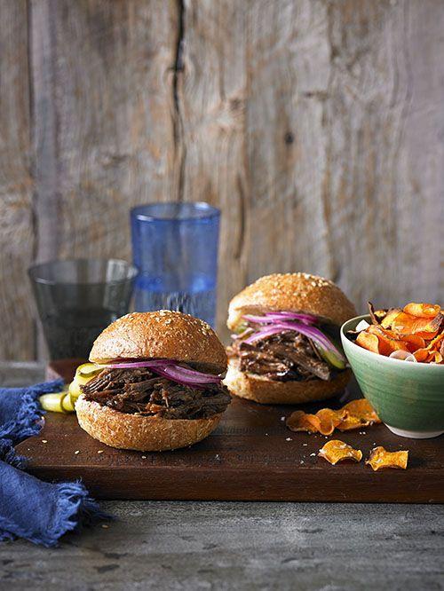 Texas chopped brisket burger