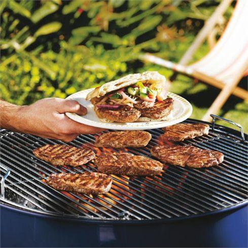 Barbecued sirloin steaks