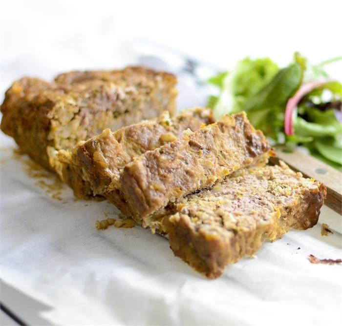 Beef, veggie and brown rice meatloaf