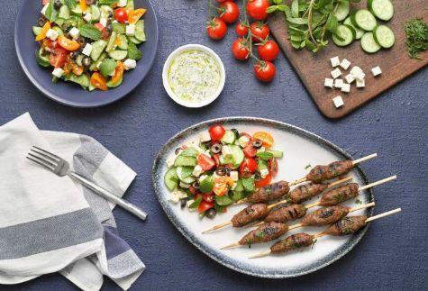 Australian lamb kofta with salad