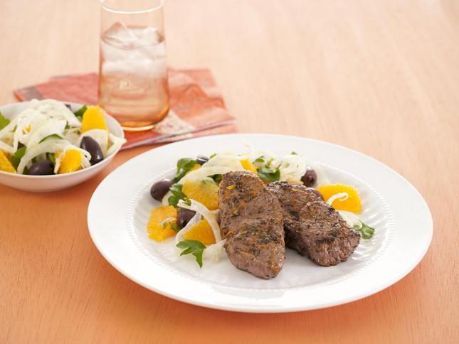 Mediterranean lamb steaks