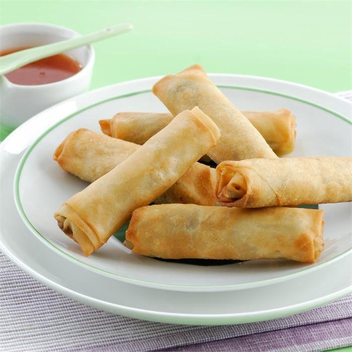 Beef spring rolls