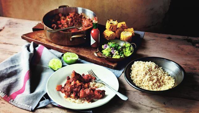 Chunky Mexican chilli corn carne