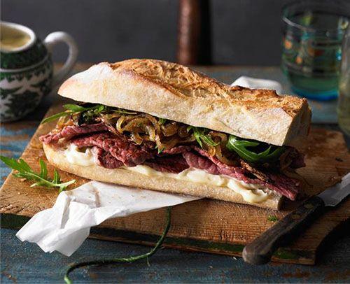 Gourmet steak sandwich