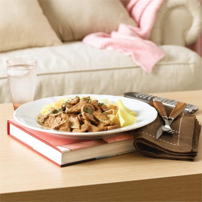 Beef stroganoff