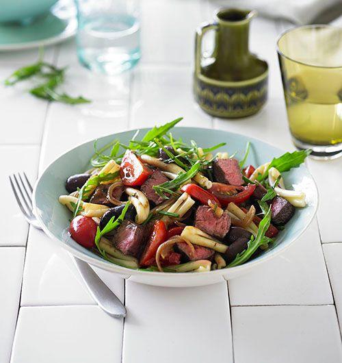 Beef pasta salad